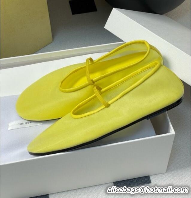New Style The Row Elastic Ballet Slipper in Mesh TR1410 Yellow 2025