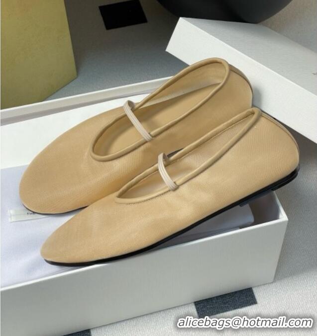 New Style The Row Elastic Ballet Slipper in Mesh TR1410 Beige 2025