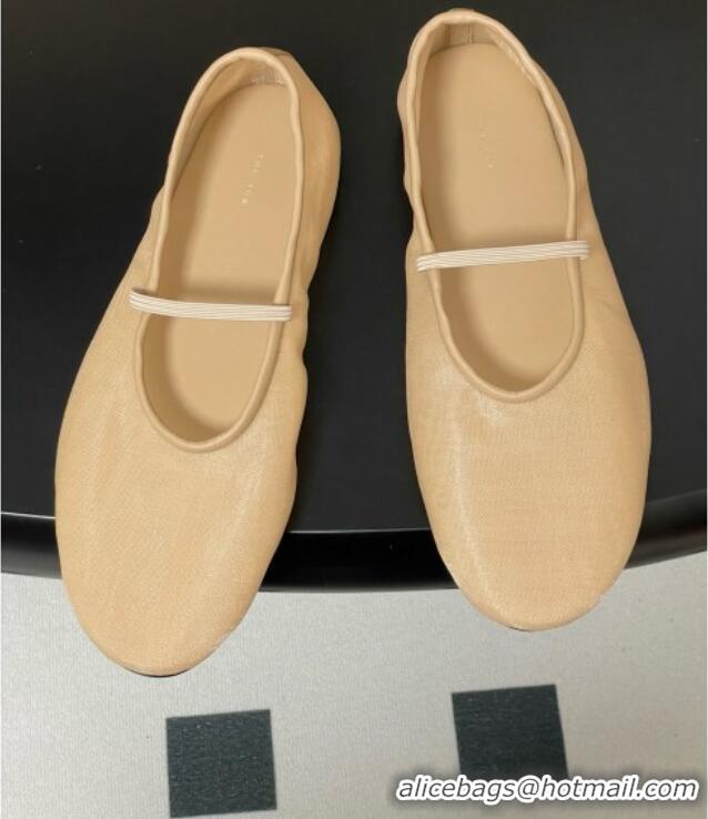 New Style The Row Elastic Ballet Slipper in Mesh TR1410 Beige 2025