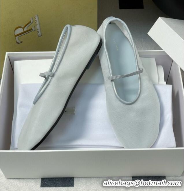 Best Quality The Row Elastic Ballet Slipper in Mesh TR1410 Silver Gray 2025