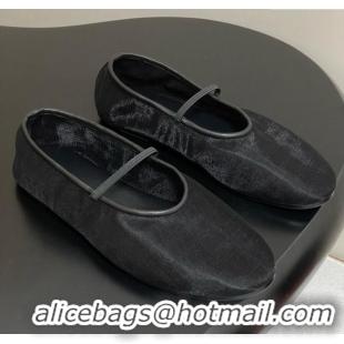 Top Quality The Row Elastic Ballet Slipper in Mesh TR1410 Black 2025