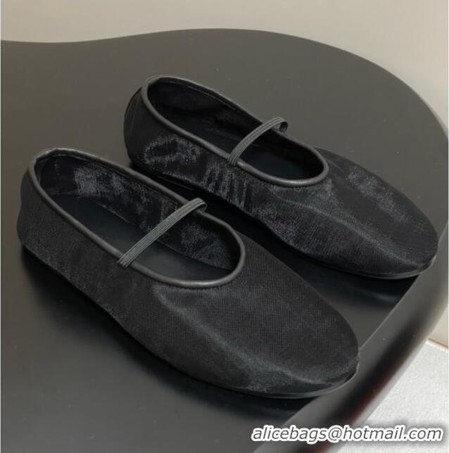 Top Quality The Row Elastic Ballet Slipper in Mesh TR1410 Black 2025