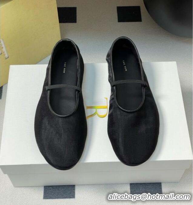 Top Quality The Row Elastic Ballet Slipper in Mesh TR1410 Black 2025