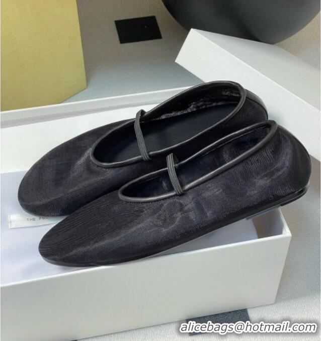 Top Quality The Row Elastic Ballet Slipper in Mesh TR1410 Black 2025