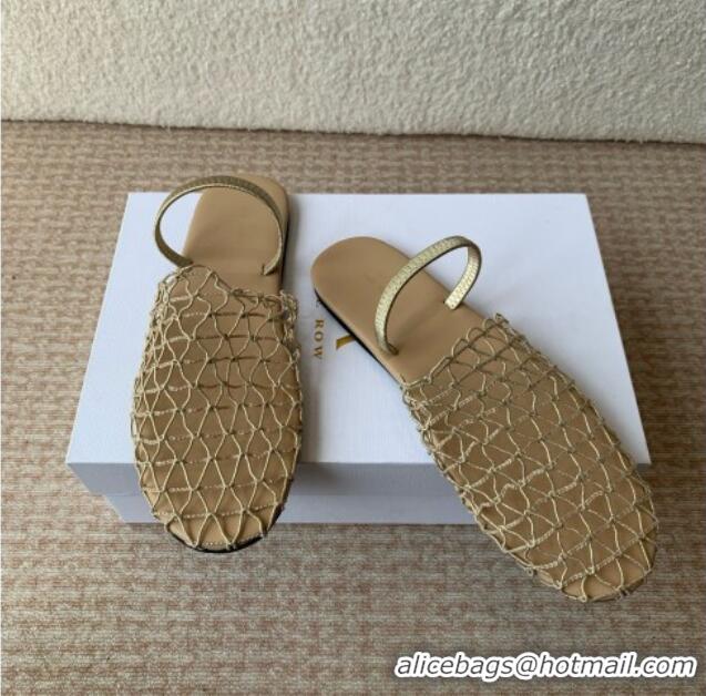 Cheap The Row Weave Mule TR051601 Light Brown