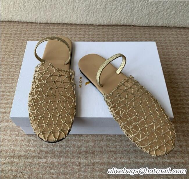 Cheap The Row Weave Mule TR051601 Light Brown