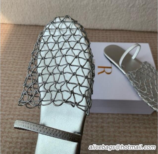 OUTLETS The Row Weave Mule TR051606 Silver 2025