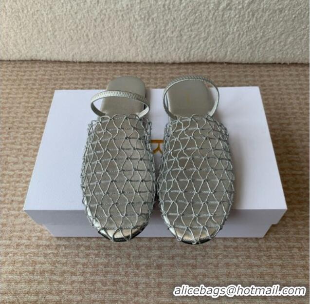 OUTLETS The Row Weave Mule TR051606 Silver 2025