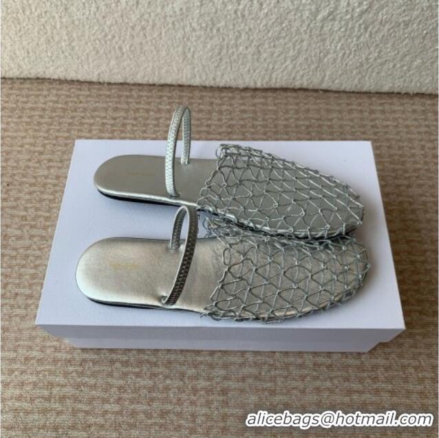 OUTLETS The Row Weave Mule TR051606 Silver 2025