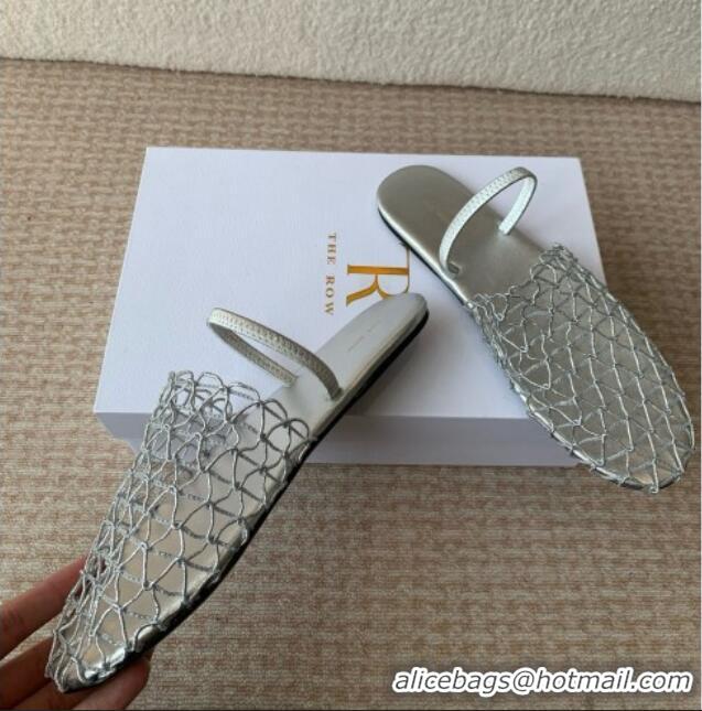OUTLETS The Row Weave Mule TR051606 Silver 2025