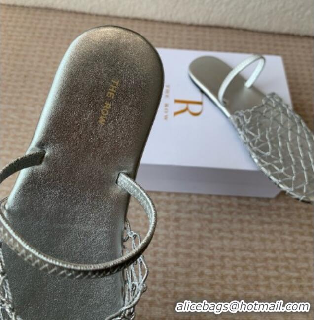 OUTLETS The Row Weave Mule TR051606 Silver 2025