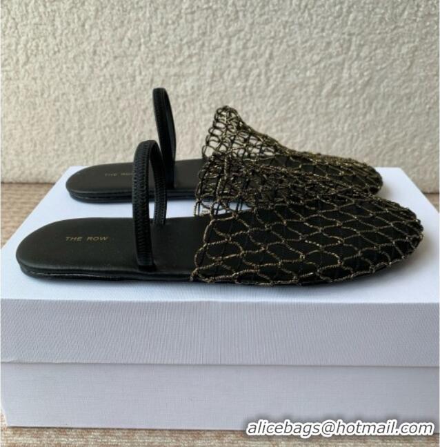 Best Quality The Row Weave Mule TR051607 Black 2025