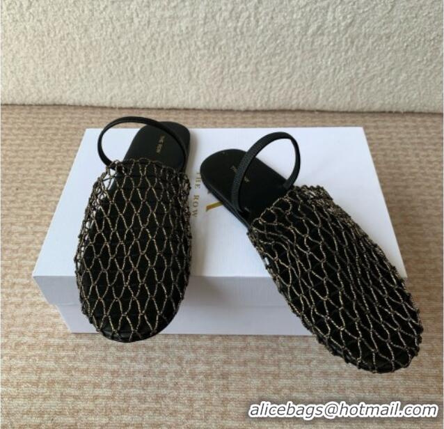 Best Quality The Row Weave Mule TR051607 Black 2025