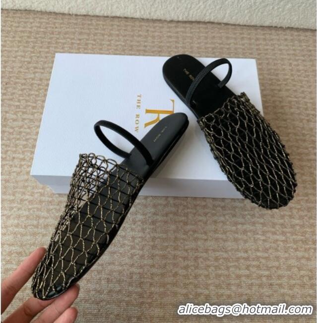 Best Quality The Row Weave Mule TR051607 Black 2025