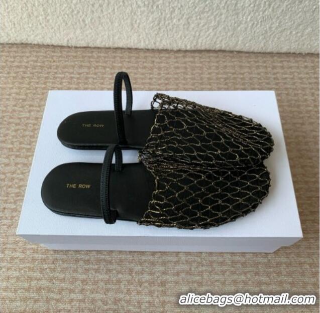 Best Quality The Row Weave Mule TR051607 Black 2025