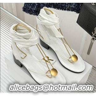 New Arrivals The Row Leather Sandals TR051611 White 2025