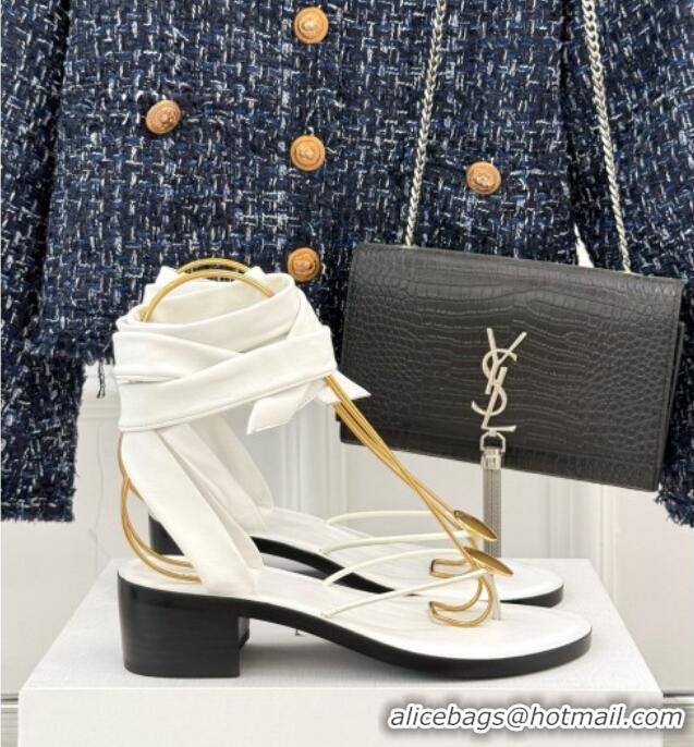 New Arrivals The Row Leather Sandals TR051611 White 2025