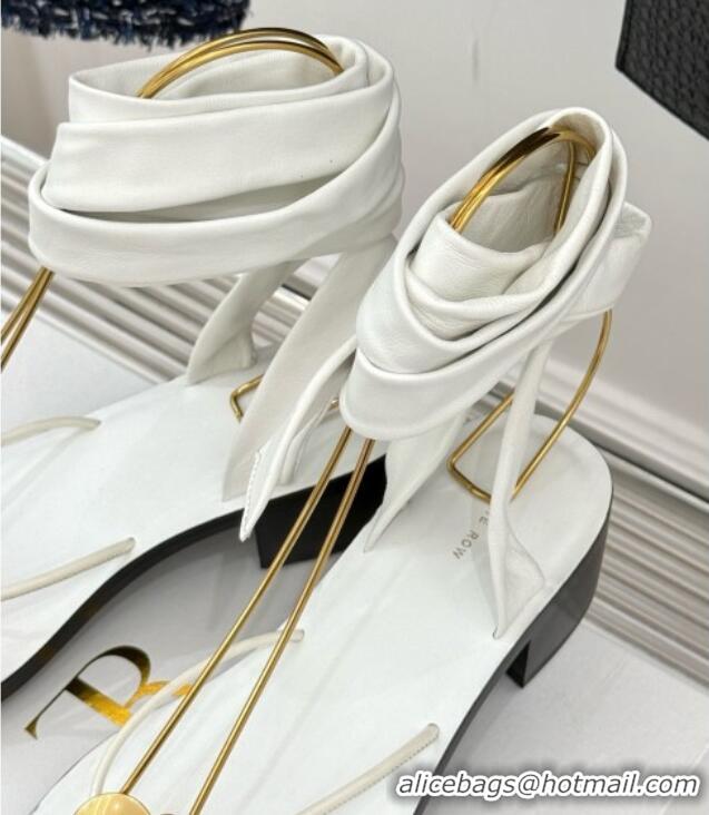 New Arrivals The Row Leather Sandals TR051611 White 2025