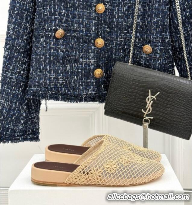 Hot Sale The Row Weave Mesh Mule TR052807 Beige 2025
