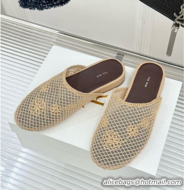 Hot Sale The Row Weave Mesh Mule TR052807 Beige 2025