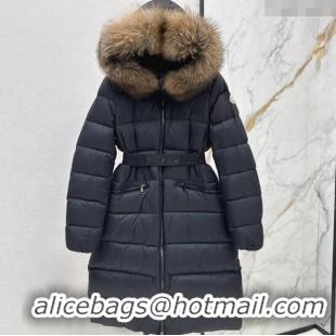 Spot Bulk Moncler Long Down Jacket M091841 Black 2025