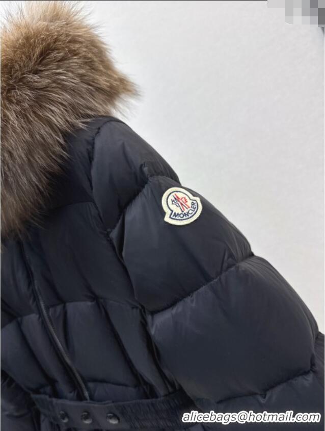 Spot Bulk Moncler Long Down Jacket M091841 Black 2025