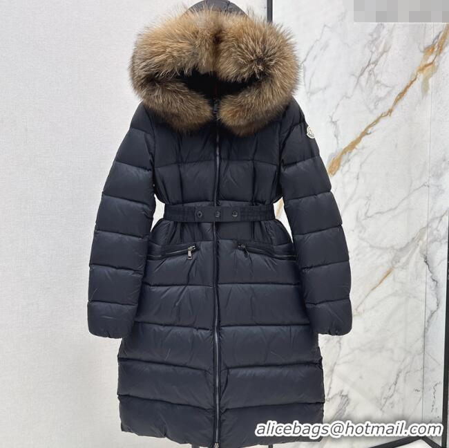Spot Bulk Moncler Long Down Jacket M091841 Black 2025