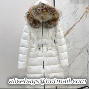 New Fashion Moncler Long Down Jacket M091841 White 2025