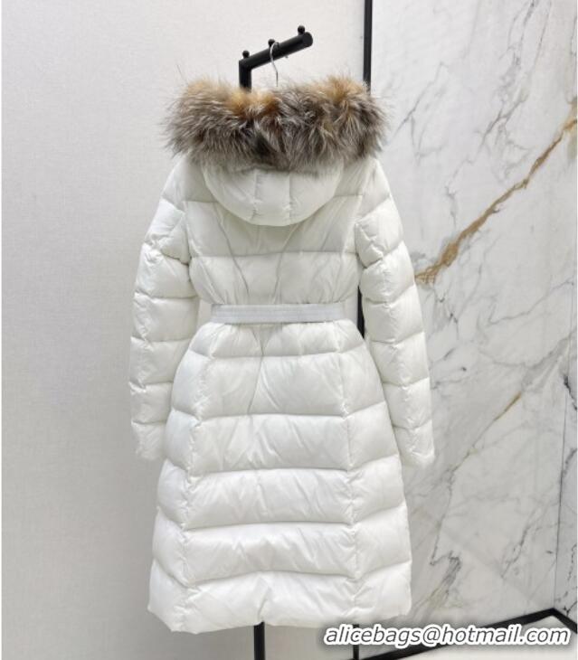 New Fashion Moncler Long Down Jacket M091841 White 2025