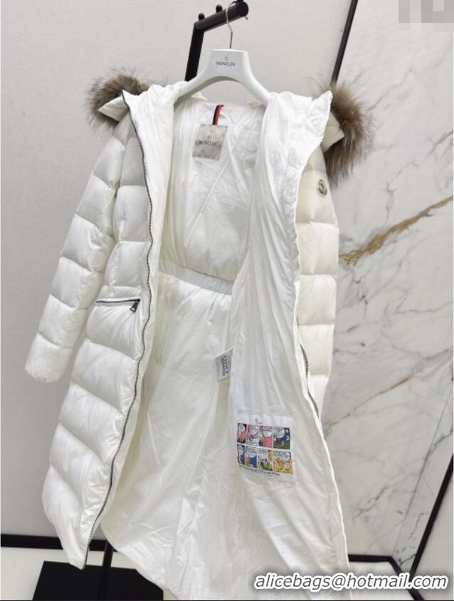 New Fashion Moncler Long Down Jacket M091841 White 2025