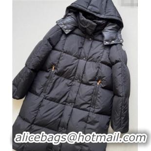 Market Sells Moncler Quilted Long Down Jacket M091843 Black 2025