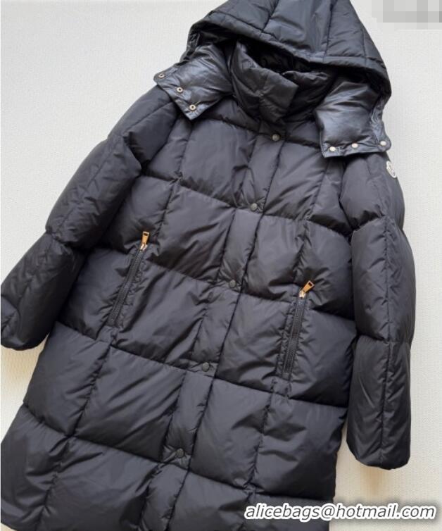 Market Sells Moncler Quilted Long Down Jacket M091843 Black 2025