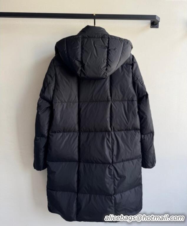 Market Sells Moncler Quilted Long Down Jacket M091843 Black 2025