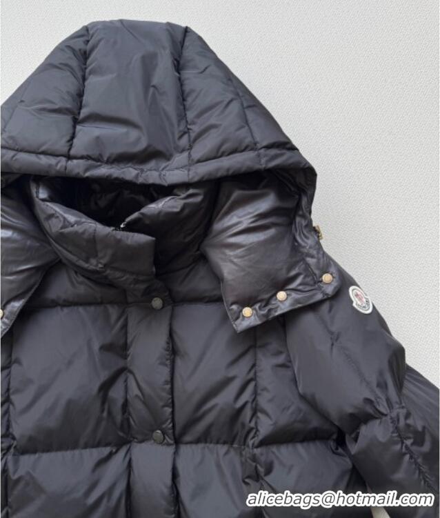 Market Sells Moncler Quilted Long Down Jacket M091843 Black 2025