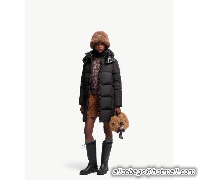 Market Sells Moncler Quilted Long Down Jacket M091843 Black 2025