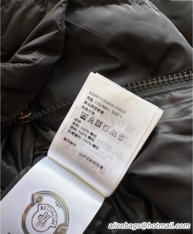 Market Sells Moncler Quilted Long Down Jacket M091843 Black 2025