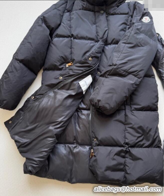 Market Sells Moncler Quilted Long Down Jacket M091843 Black 2025