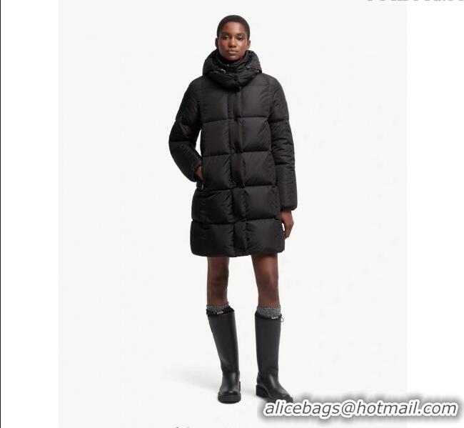 Market Sells Moncler Quilted Long Down Jacket M091843 Black 2025