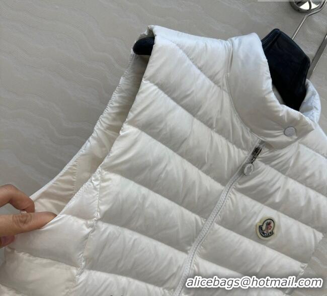 New Release Creation Moncler Down Vest M091844 White 2025