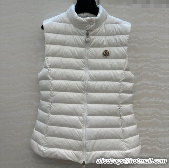 New Release Creation Moncler Down Vest M091844 White 2025