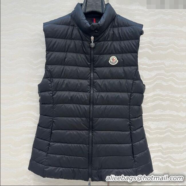 Best Price Cheap Moncler Down Vest M091844 Black 2025
