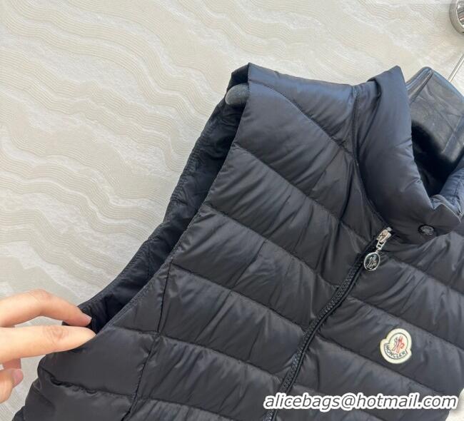Best Price Cheap Moncler Down Vest M091844 Black 2025