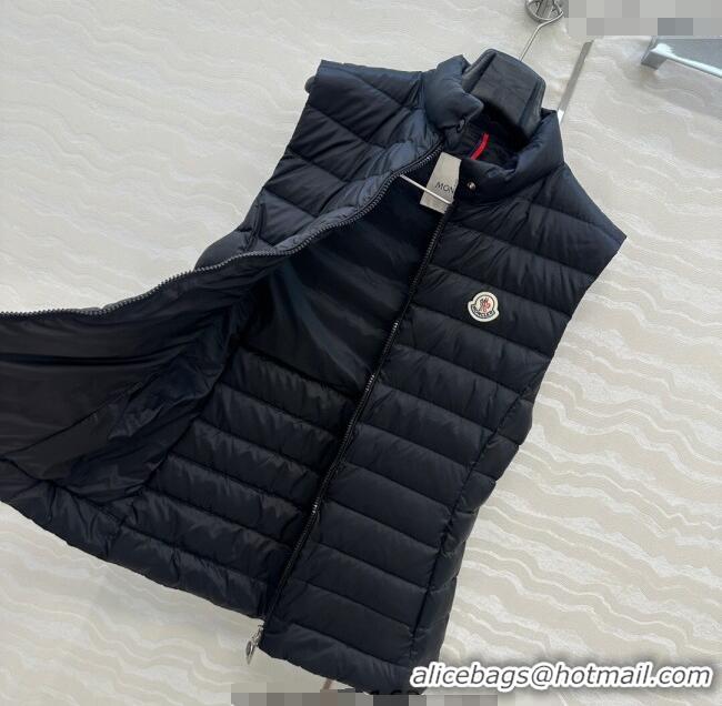 Best Price Cheap Moncler Down Vest M091844 Black 2025
