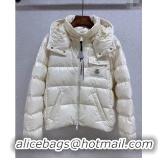 Buy New Cheap Moncler Short Down Jacket M091847 White 2025