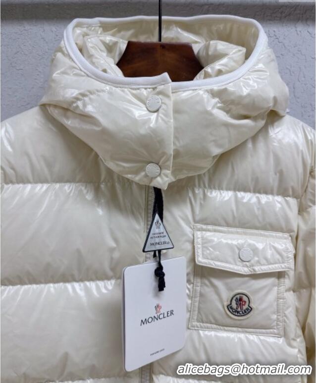 Buy New Cheap Moncler Short Down Jacket M091847 White 2025