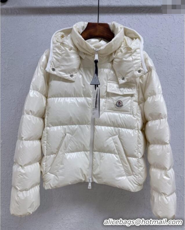 Buy New Cheap Moncler Short Down Jacket M091847 White 2025