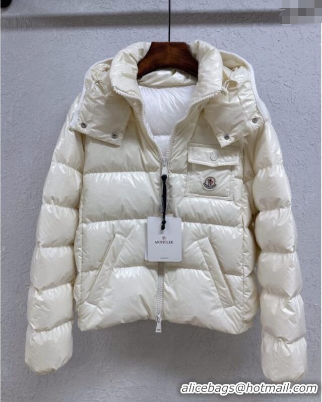 Buy New Cheap Moncler Short Down Jacket M091847 White 2025
