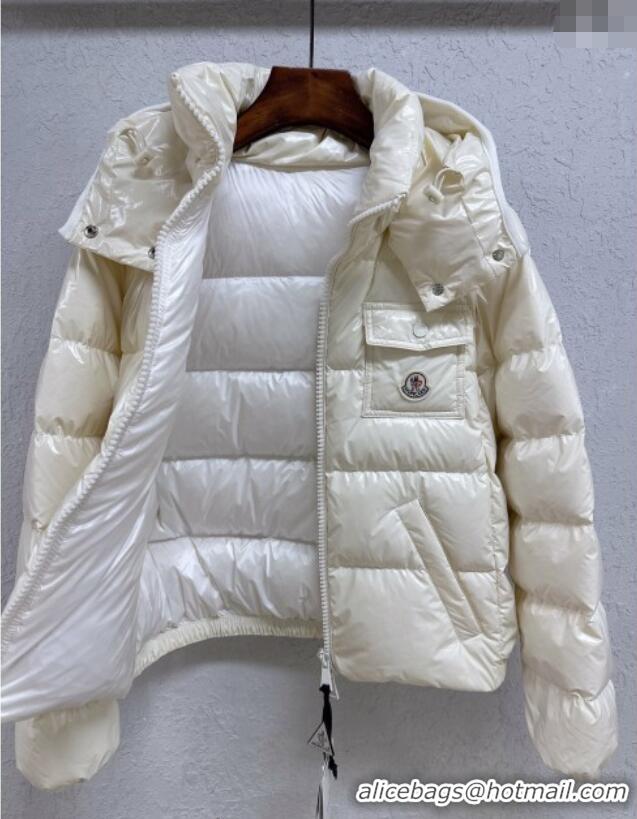 Buy New Cheap Moncler Short Down Jacket M091847 White 2025