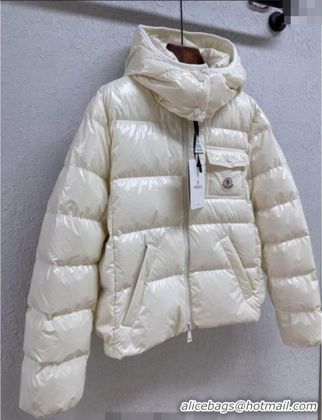 Buy New Cheap Moncler Short Down Jacket M091847 White 2025