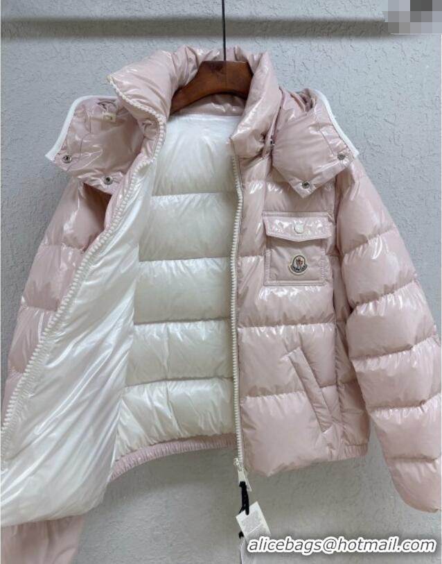 Grade Quality Moncler Short Down Jacket M091847 Pink 2025